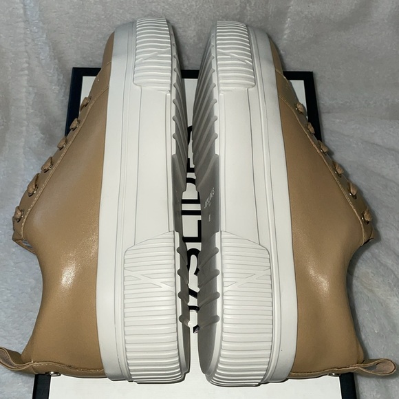 NWT J/SLIDES WEST Nude Leather Sneaker - Picture 13 of 15